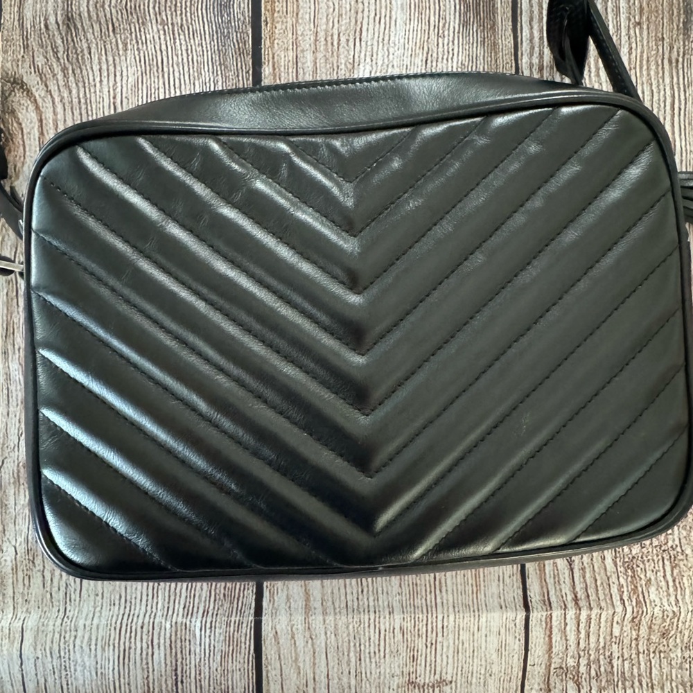 Saint Laurent Quilted Black Crossbody with Silver Accents - Picture 8 of 13